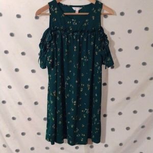 LC Lauren Conrad | Ruffle Cold-Shoulder Dress M